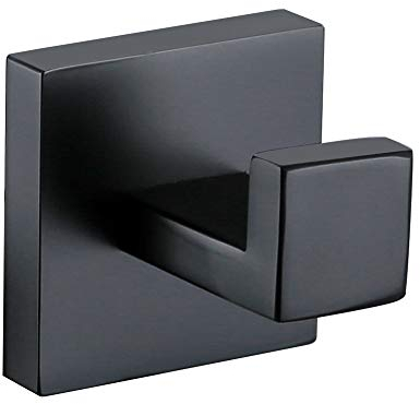 TURS Appendiabiti Da Bagno Ganci Portasciugamani Appendiabiti Da Parete Ganci Accappatoio Bagno Acciaio Inossidabile 304 Finitura Nera Opaca,per Appendere Cappotto, Asciugamani