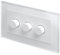 RetroTouch 3 Gang 2 Way Dimmer Switch 3-200W LED & Halogen White Glass PG 02082