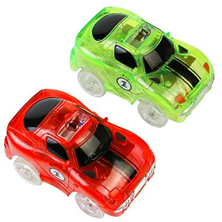Circuito Coches de Carreras Niños 2 PCS Juguetes Coches para Pista Niños 3 4 5 6 Años, Entrega aleatoria de Color