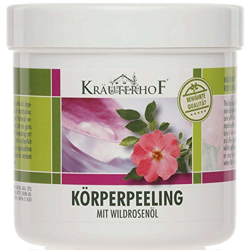 Kräuterhof 5er Vorteilspack Körperpeeling mit Wildrosenöl, 5 Dosen a 400g