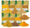 BIO Indische Gewürzmischungen Masala 7er SET - Garam Masala, Hot Bombay Curry, Madras Curry, Asia Wok, Chai Masala, Kurkuma Grundausstattung Geschenkset BIO Gewürzset Gewürze Set