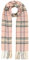 Lipodo Karo Cashmink Winterschal für Damen/Herren (30 x 180 cm) - Karoschal Made in Germany - Hautfreundlicher Fransenschal - Schal mit Fransen Herbst/Winter rosa
