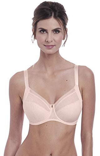 Fantasie Women's Fusion Underwire Side Support Bra Full Coverage, Sheer, Blush, 36DD