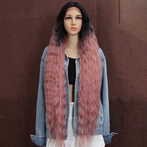 Style Icon Lace Front Perücken Perücken 100cm lang gewellt Synthetische Perücken für Frauen Low Medium Part Hitzebeständige Fasern Lace Front (TTDV/PKGD)