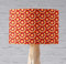 Orange Lampenschirm mit geometrischem Retro-Kreismuster, Decken oder Tischlampenschirm
