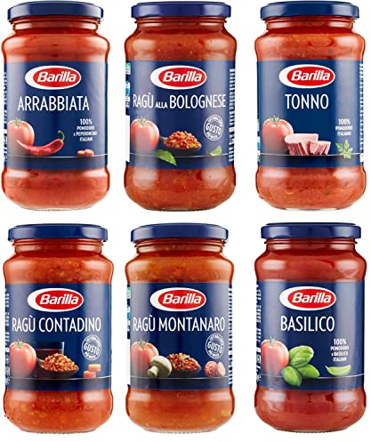 Testpaket Barilla pastasauce tomatensauce Fertige Saucen aus italien 6 x 400g