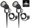 2er Set 5W LED Strahler mit Erdspieß, 1.5m Kabel mit Stecker, Led Garten Beleuchtung, Gartenleuchte Gartenstrahler Rasenstrahler IP65 Wasserdicht für Outdoor Hof Rasen (Kaltweiß)