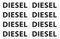 Aufkleber Diesel Schild Warnhinweis Sticker Set 8X Autoaufkleber Waschanlagenfest Witterungs- und UV-beständig