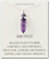 Philip Jones Amethyst Gemstone Necklace with Quote Card