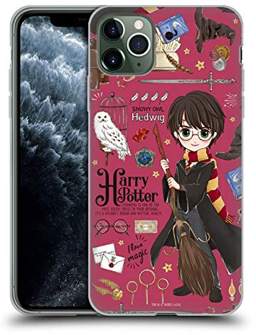 Head Case Designs Officially Licensed Harry Potter Harry Pattern Deathly Hallows XXXVII Gel Case [Military Grade Protection] Compatible With Apple iPhone 11 Pro Max