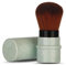 Einziehbarer Make-up-Pinsel, Reise-Puder-Pinsel für Foundation, Blush Bronzer, Politur, Puder, Kosmetikpinsel, tragbar, mit Deckel (grün)