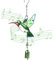 JAHEMU Windspiele für Draußen Kolibri Sonnenfänger Fenster Glas Glockenspiel Windspiel Vogel Metall Wind Chimes Sun Catcher für Garten, Terrasse Dekoration
