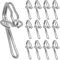 Heavy Duty Metal Curtain Hooks - 100 PCS for Pencil Pleats, Window Curtains