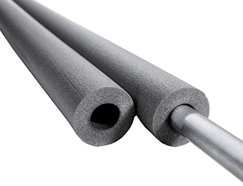 Just The Job Supplies Climaflex Pipe Insulation Foam for 15mm Diameter Pipes ~ Lagging Wrap Roll Industrial Covers for Plumbers DIY Professional (5, 19mm Insulation), Grey