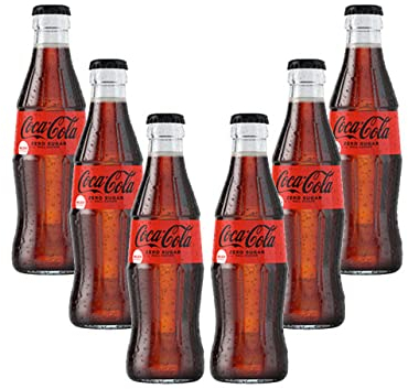 Coca Cola Zero 6er Set Zero Sugar 6x 0,2L inkl. Pfand MEHRWEG Glas Zuckerfrei