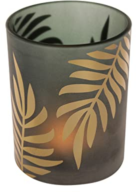Nordstern Windlicht 'Farn' - Ø 10 x 12,5 cm