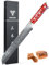 SANMUZUO Brotmesser mit Wellenschliff, Damastmesser 20 cm Klinge - Damaskus Stahl Küchenmesser mit Harzgriff - Xuan Serie(Sonnenuntergang Rot)