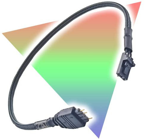 G Major Tech Corsair RGB Channel to Standard 5V 3 Pin ARGB Connector Adapter (30cm)