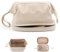 Kosmetiktasche, doppellagige Kosmetiktasche, große Make-up-Tasche, Reise-Make-up-Tasche, Make-up-Organizer-Tasche, Leder-Kosmetiktasche, wasserdichte Kulturtasche für Frauen und Mädchen,