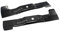 SECURA Jeu de lames (éjection) compatible avec MTD ANTHRACITE POWER 92 13KN71KE676 Tracteur de pelouse