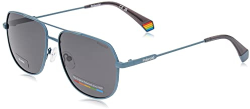 Polaroid Pld 6195/s/x FLL/M9 MATTE BLUE Sunglasses Unisex Steel, Standard, 58