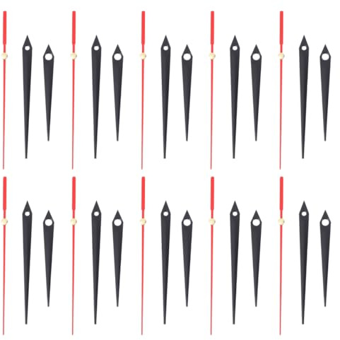 Hemobllo Uhrzeiger Aus Metall 10 Sets Präzise Taktenteile Zum Selbsteinbau Für Wanduhr Uhrzeiger Zum Basteln Für DIY-Reparatur Quarzwanduhr Rahmenlose Uhr Und Kreuzstich
