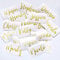 SYKJ Adesivo in vinile con nome personalizzato, lettere in vinile personalizzate per bicchieri di vino, etichette adesive con nome personalizzato (18 x 6 cm)