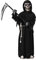 ZUCOS Sensemann Kostüm Sense Schädelmaske SchädeHandschuhe, Unisex Kostüm Grim Reaper für Halloween Party Dekoration (Schwarz, 10-12 Jahre)