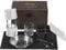 VEVOR Ice Ball Maker Eiskugelpresse Satz 60 mm, Eiswürfelform Eiskugelform mit Tropfschale & Eiszange & Glas, Strapazierfähige Eiswürfelformen Eiswürfelbehälter Silber Whisky, Americano