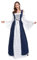 Gammify Damen Mittelalter Kleidung Renaissance Kostüm Kleid Viktorianischen Königin Kleider Prinzessin Kostüm Trompete Ärmel Gotisch Maxikleid