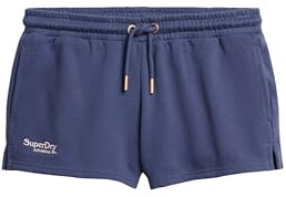 Superdry Damen Essential Shorts mit Logo Mariner Marineblau 44