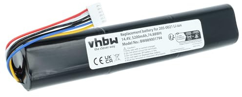 vhbw Akku kompatibel mit Neato D9, D8, D10, 945-0373, 945-0356, 905-0596 Home Cleaner Heimroboter (5200 mAh, 14,4 V, Li-Ion)