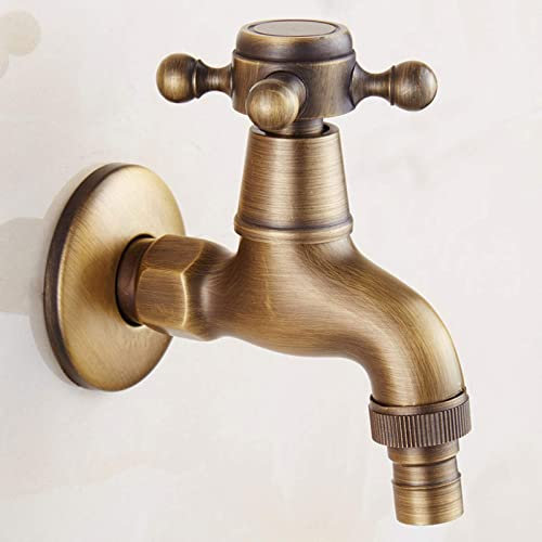 Küchenarmaturen, Waschmaschinen-Wasserhahn, Retro-Messing-Spültischarmatur mit Keramikventilen Einhandgriff, Badezimmer-Waschbeckenarmatur für Waschtisch, Waschraum, Küche, Restaurant, Toilette