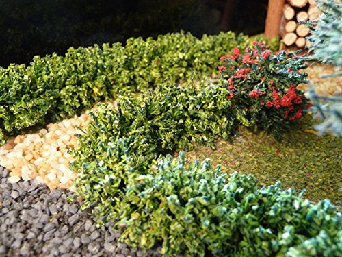 Generisch Modellbau Hecke grün 100 cm lang für H0 wunderschön