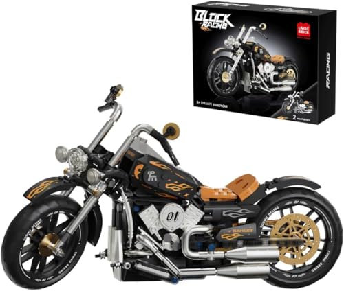 KeKeDuo Motorcycle Model Building Block Kit Motorbike Building Set, 445 Pieces Superbike Construction Toy Vehicle Gift for Adults and Teenager, Compatible with Major Brands