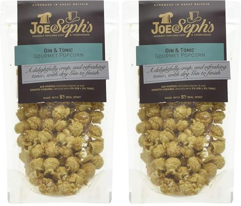 Joe & Seph's Gin & Tonic Popcorn Pouch, 70 g (Pack of 2)