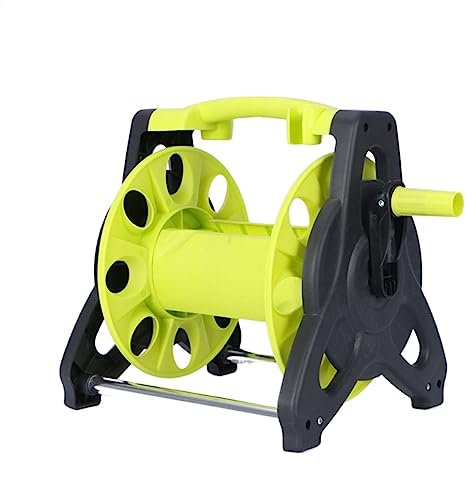 LULUMAIC Gartenschlauchhalter, Gartenschlauchaufroller, kleine tragbare Wasserrohr-Autorolle, ABS-Wasserschlauchaufroller, für Garten, Bauernhof, Autowäsche, Hofreinigung, hält 98 Fuß/30 m, 1/2 Zoll