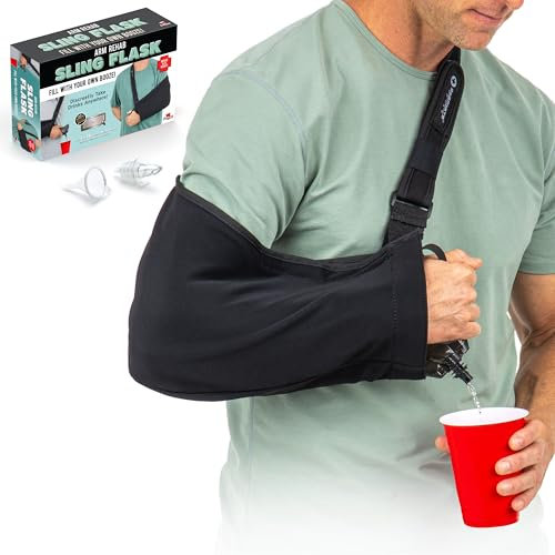 GoPong Armschlinge (473 ml insgesamt) – versteckte Alkoholflasche für Likörverkleidungen – geheimer Likör-Getränkebehälter für Konzerte, Sportveranstaltungen und Themenparks – inklusive Trichter und