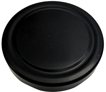 60x Ersatzdeckel Schraubdeckel Metalldeckel für 250g Twist Off Glas 66mm Deckelfarbe Schwarz