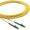Conectra® - Glasfaser Patchkabel | OS2 | Singlemode | Simplex | LC/APC auf LC/APC | gelb | ideal für FTTH Heimnetzwerke | LWL Lichtwellenleiter Glasfaserkabel (Länge 50 m)