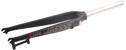 BSFHQS Fahrräder Starrgabel 26 27,5 29 Universal Mountainbikes Gabel 1-1/8'' Gerade Aluminiumlegierung Vordergabel 9 * 100mm Schnellspanner Scheibenbremse Fahrradgabel(Black Gray,29in)