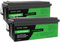 DATOUBOSS 2 * Batterie 12V 300Ah LiFePO4, Batterie Lithium avec BMS 200A, 4000-15000 Cycles Profondes, 3840Wh Energie, Prise en Charge en Connexion Série/Parallèle, pour Camping-Car, Système Solaire