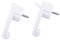 Sirxlevcy 2 Pièces Prise Schuko Coudée Blanche Plate, Prise Plate Schuko 250 V (16 A), Prise Schuko, Prise Schuko Plate, Accessoires de Remplacement de Prise Ue