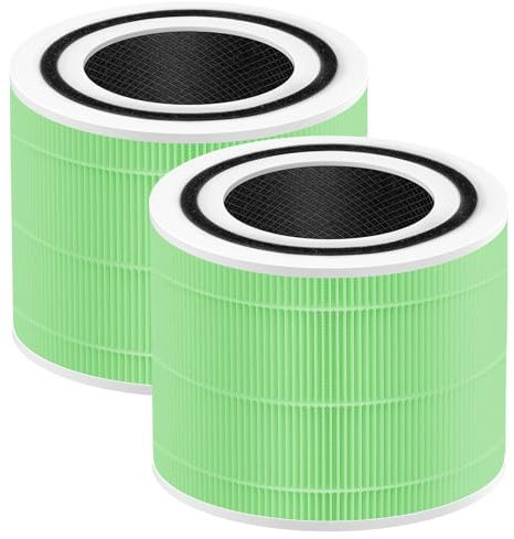 Pack of 2 Mould Replacement Filters for Levoit Core 300 / Core 300S Air Purifier, 3-in-1 True H13 HEPA Activated Carbon Filter, 3-Stage Filtration, Highly Efficient Pre-Filter, Replacement Core 300-RF