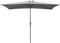 Acomoda Textil – Sombrilla de Jardín Forro Anti UV 200 x 300cm. Parasol de Aluminio con Manivela, Toldo Rectangular para Patios y Terrazas. (Gris)