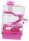 HANABASS Cage de Luxe à Couches pour Hamster Maison Portable pour Animaux de Compagnie 23X17X45Cm Plastique Roue et Carafe à Eau pour Chinchilla et Petits Animaux