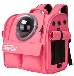 Galatée Hunde-Tragerucksack, Flugtauglicher Haustierrucksack, Katzenrucksack Für Reisen, Wandern, Camping Und Outdoor-Aktivitäten(Rosa)