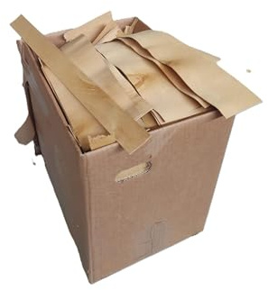 Astillas y Tacos de Madera de Haya Natural para leña, Totalmente Seca, Caja 8kg. Ideal para braseros, Estufas, hornos de leña, fogatas y Barbacoas. (Láminas)