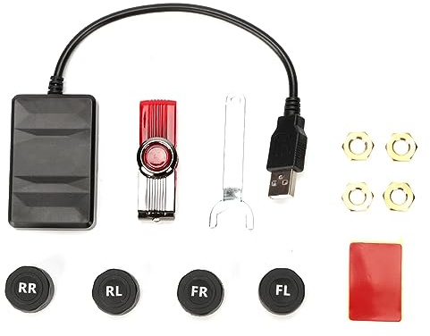 Maqulae Système de Surveillance de la Pression des Pneus de Voiture avec TPMS USB pour la Navigation