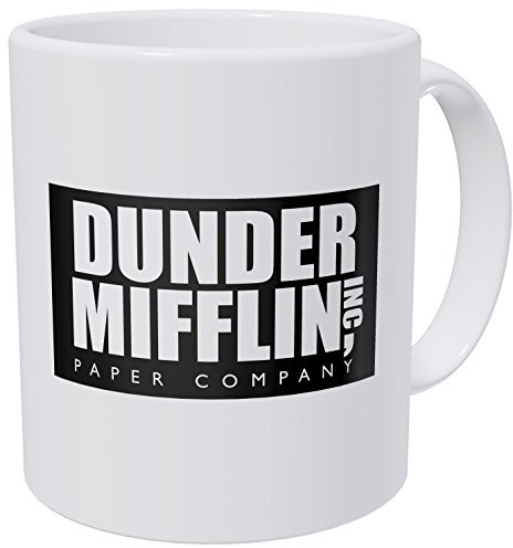 Wampumtuk - Tazza da caffè divertente, motivo: Dunder Mifflin The Office, 325 ml